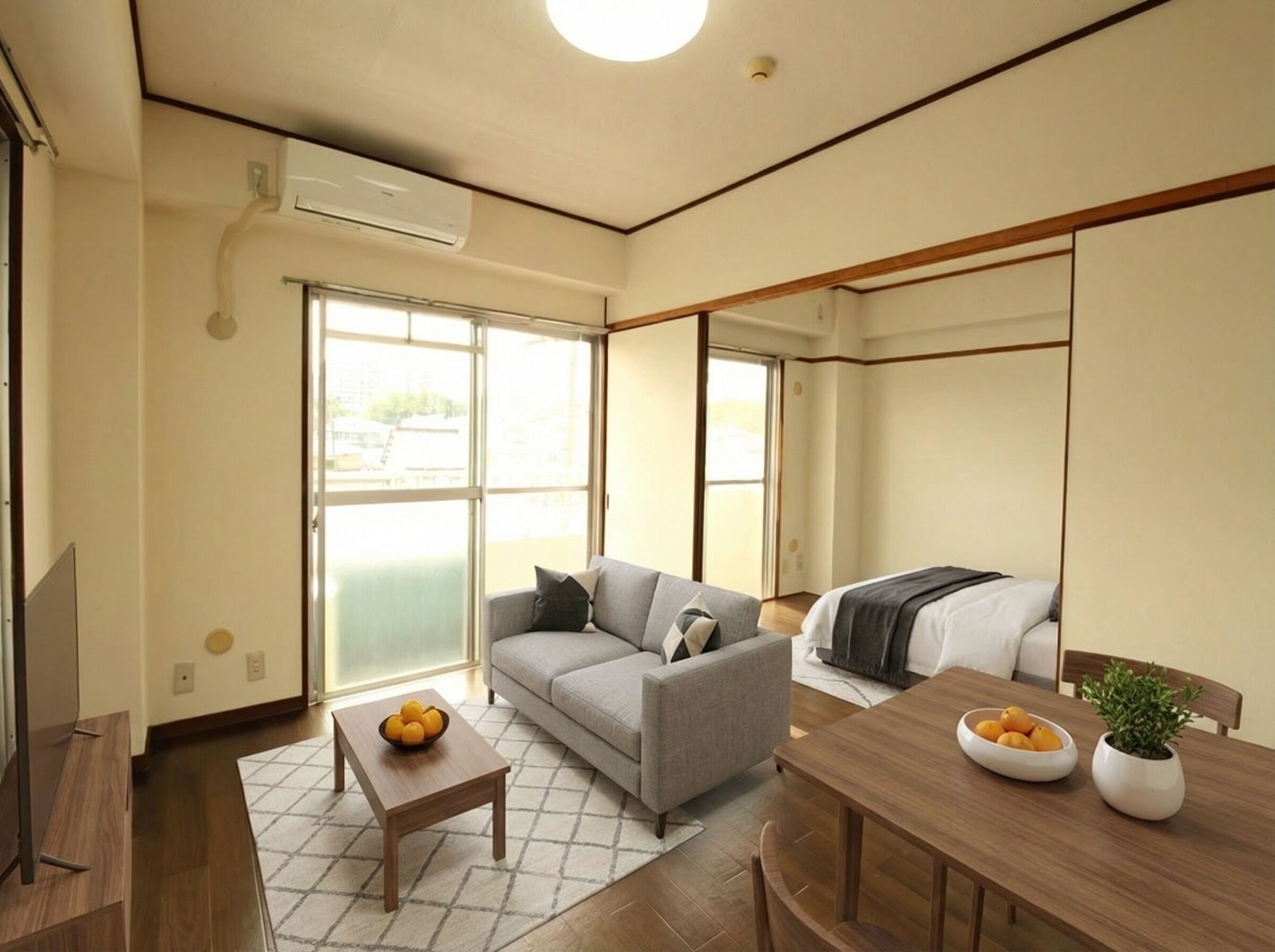 リビングダイニング＋ベッドルーム