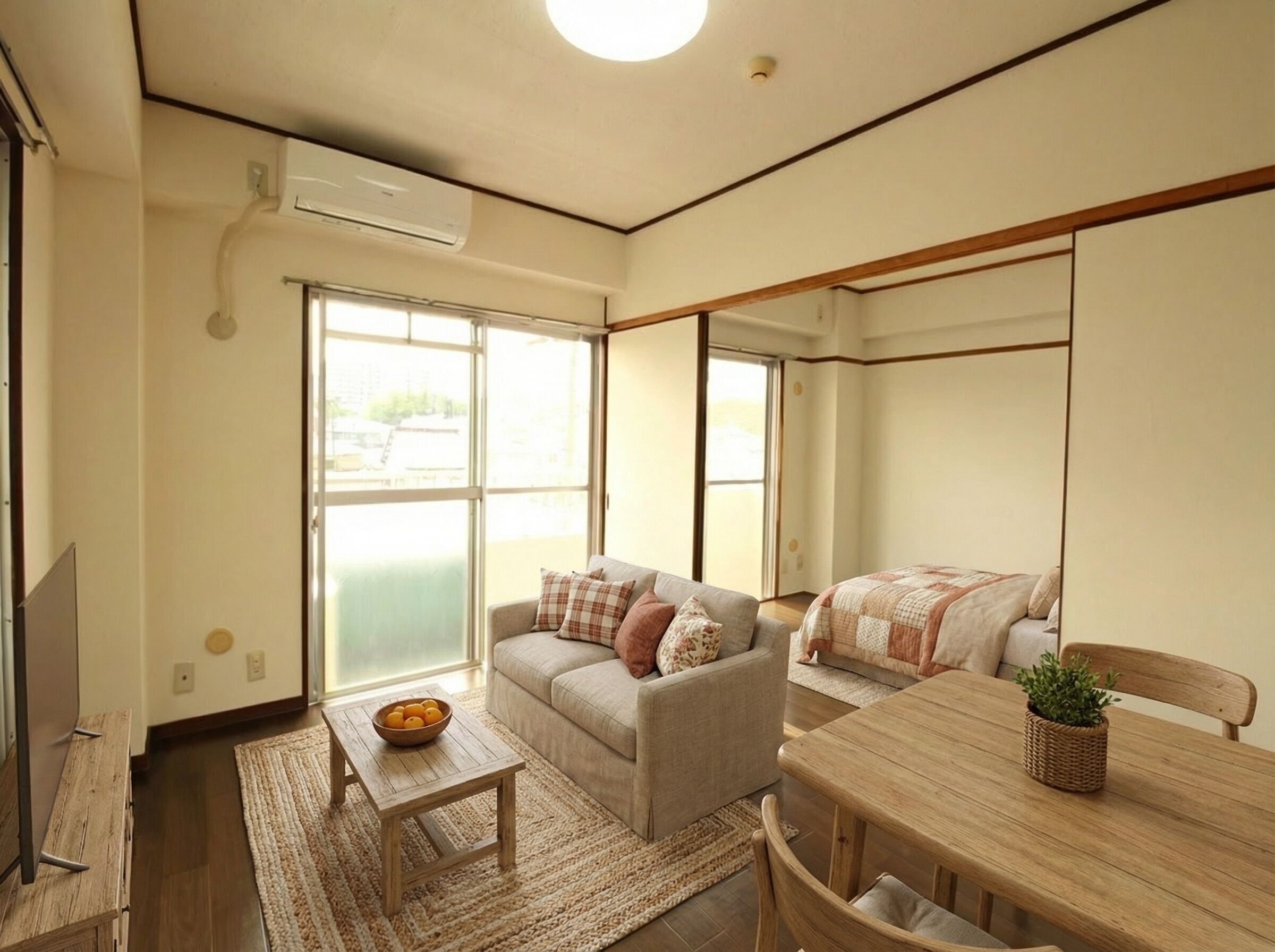 リビングダイニング＋ベッドルーム